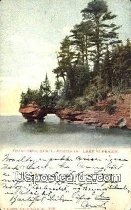 Grand Arch - Lake Superior, Wisconsin WI Postcard