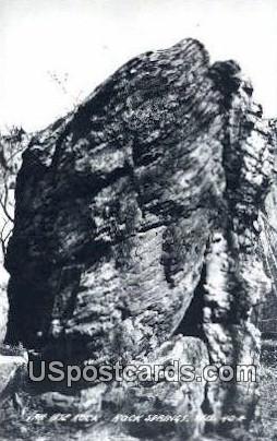 Hise Rock - Rock Springs, Wisconsin WI Postcard