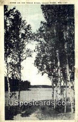 Eagle River, Wisconsin     ;     Eagle River, WI Postcard