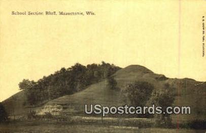 School Section Bluff - Mazomanie, Wisconsin WI Postcard