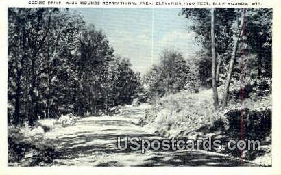 Blue Mounds Recreational Park - Wisconsin WI Postcard