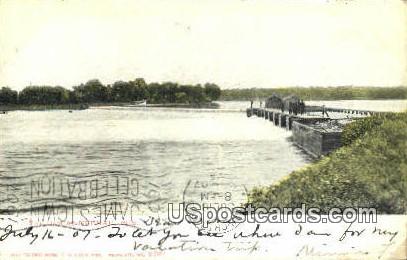 The Dam - Neenah, Wisconsin WI Postcard
