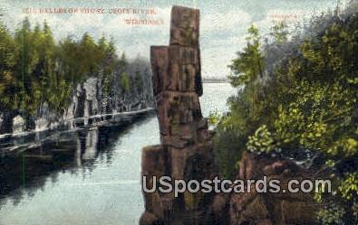 Dalles - St. Croix River, Wisconsin WI Postcard