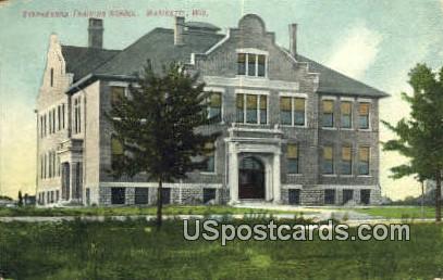 Stephenson Training School - Marinette, Wisconsin WI Postcard