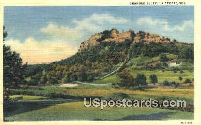 Grandad Bluff - La Crosse, Wisconsin WI Postcard