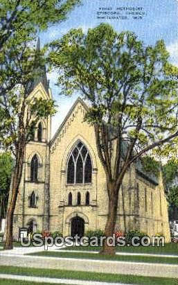 First Methodist Episcopal Church - Whitewater, Wisconsin WI Postcard