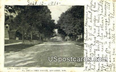 John Street - Appleton, Wisconsin WI Postcard