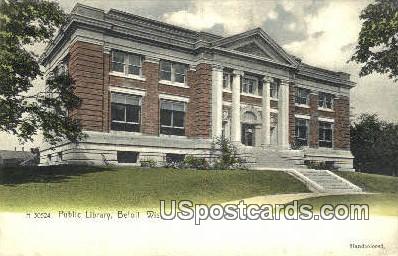 Public Library - Beloit, Wisconsin WI Postcard