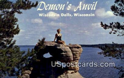 Demon's Anvil - Wisconsin Dells Postcards, Wisconsin WI Postcard