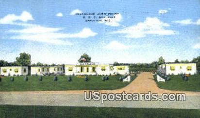 Dreamland Auto Court - Appleton, Wisconsin WI Postcard