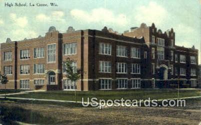 High School, La Crosse - Wisconsin WI Postcard