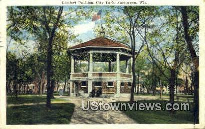 Comfort Pavilion, City Park - Sheboygan, Wisconsin WI Postcard