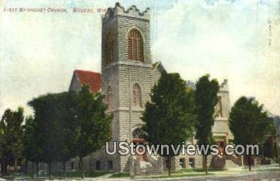 First Methodist Church - Wausau, Wisconsin WI Postcard