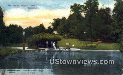 Boat House, Mitchell Park - MIlwaukee, Wisconsin WI Postcard