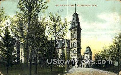 Soldiers Home - MIlwaukee, Wisconsin WI Postcard