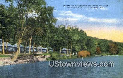 Shoreline, George Williams College - Lake Geneva, Wisconsin WI Postcard