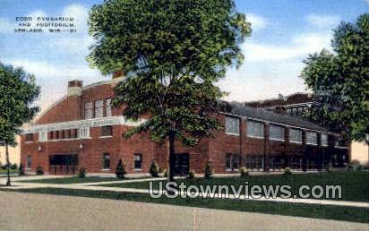 Dodd Gymnasium & Auditorium - Ashland, Wisconsin WI Postcard