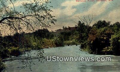 Baraboo River - Wisconsin WI Postcard