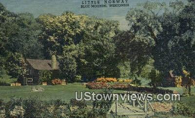 Little Norway - Blue Mounds, Wisconsin WI Postcard