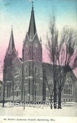 St Peter's Lutheran Church - Reedsburg, Wisconsin WI Postcard