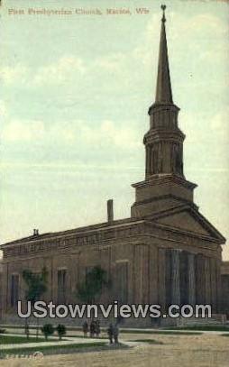 First Presbyterian Church - Racine, Wisconsin WI Postcard