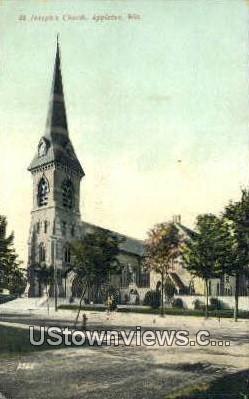 St. Joseph's Church - Appleton, Wisconsin WI Postcard