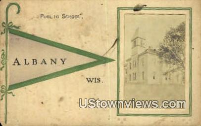 Albany, WI,     ;     Albany, Wisconsin Postcard