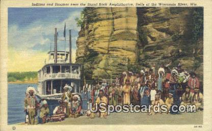 Stand Rock Amphitheatre - Dells Of The Wisconsin River Postcards, Wisconsin WI Postcard