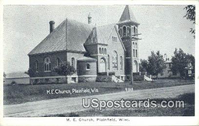 ME Church - Plainfield, Wisconsin WI Postcard