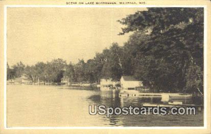 Lake McCrossen - Waupaca, Wisconsin WI Postcard