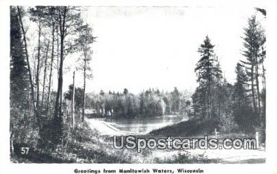 Manitowish Waters, Wisconsin Postcard      ;      Manitowish Waters, WI