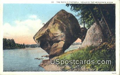 Devil's Football - Dells Of The Wisconsin River Postcards, Wisconsin WI Postcard