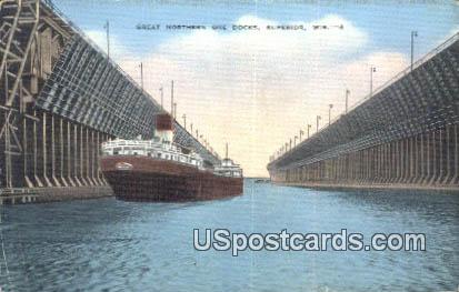Great Northern Ore Docks - Superior, Wisconsin WI Postcard
