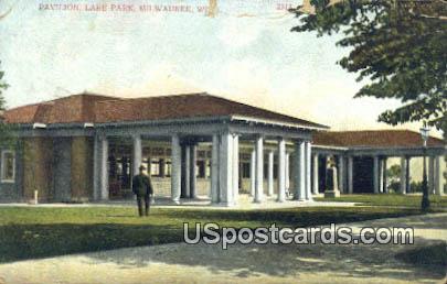 Pavilion, Lake Park - MIlwaukee, Wisconsin WI Postcard