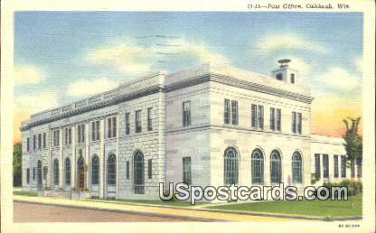 Post Office - Oshkosh, Wisconsin WI Postcard