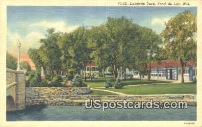Lakeside Park - Fond du Lac, Wisconsin WI Postcard