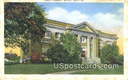 Public Library - Beloit, Wisconsin WI Postcard