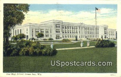East High School - Green Bay, Wisconsin WI Postcard