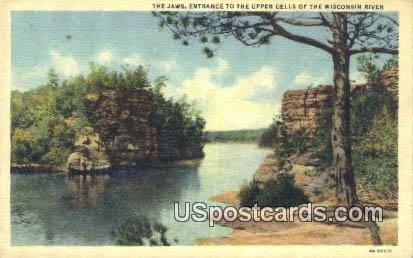The Jaws - Upper Dells of the Wisconsin River Postcards, Wisconsin WI Postcard