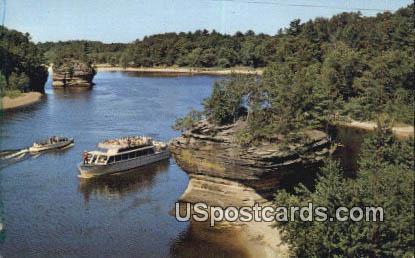 Lower Dells Rocky Island - Wisconsin Dells Postcards, Wisconsin WI Postcard