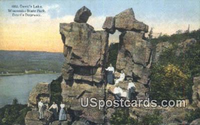 Devil's Lake - Wisconsin State Park Postcards, Wisconsin WI Postcard