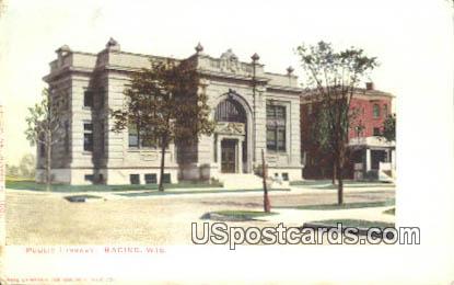 Public Library - Racine, Wisconsin WI Postcard