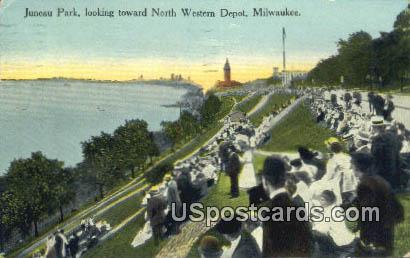 Juneau Park - MIlwaukee, Wisconsin WI Postcard