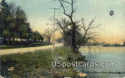 White River - Burlington, Wisconsin WI Postcard