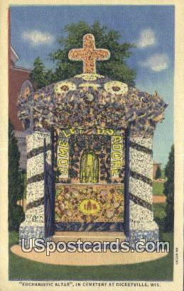 Eucharistic Altar - Dickeyville, Wisconsin WI Postcard