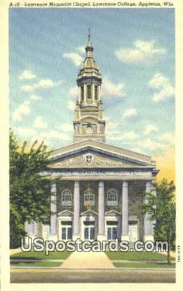 Lawrence Memorial Chapel - Appleton, Wisconsin WI Postcard