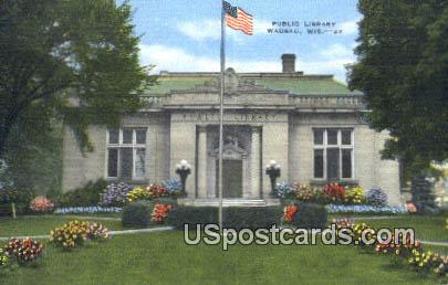 Public Library - Wausau, Wisconsin WI Postcard