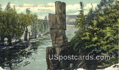 The Dalles - St. Croix River, Wisconsin WI Postcard