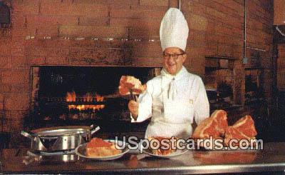 George Diamond Charcoal Broiled Steaks - MIlwaukee, Wisconsin WI Postcard