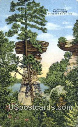 Stand Rock - Wisconsin Dells Postcards, Wisconsin WI Postcard